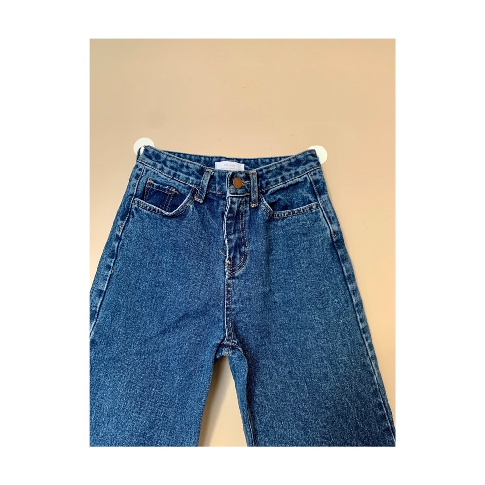 Oak + Fort Rigid Wide Leg Denim